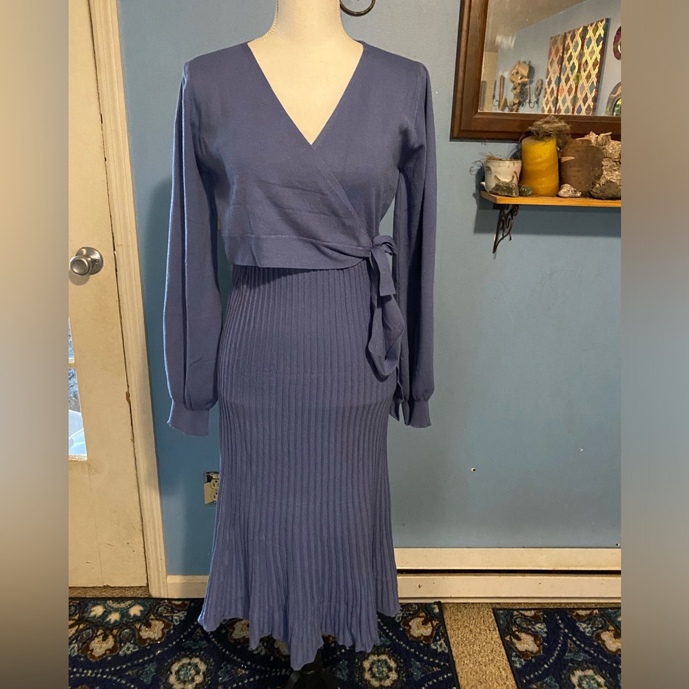 V For City, Long Sleeve, Sweater Dress